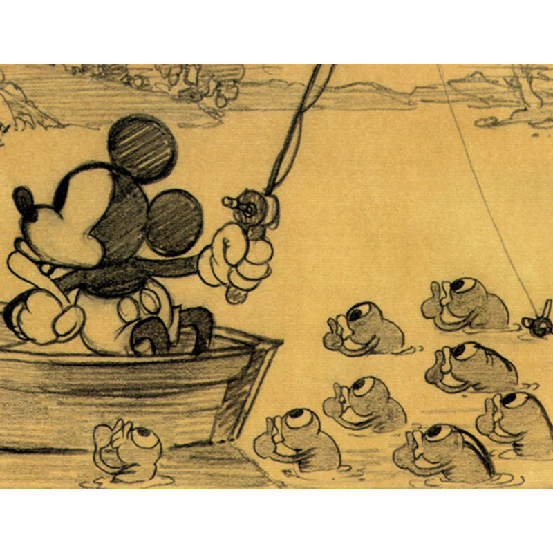Fishin 'Around, 1931, H 18 po x l 24 po