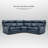 105" Leather Reclining Sectional, 3 Power Recliners, Adjustable Lumbar Support & Headrest-1457028173-1455023787