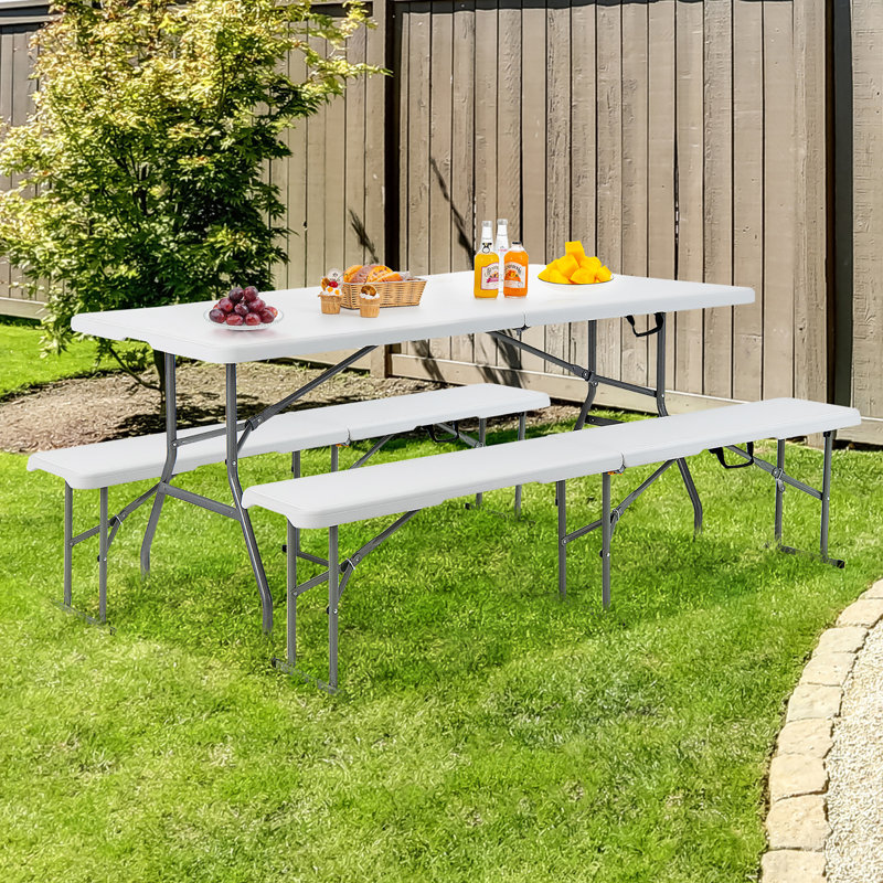 Kernisha Rectangular Outdoor Camping Table , 72'' in. W 30'' in. D