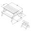 Dave Kids 2 Piece Solid Wood Rectangular Outdoor Table Or Chair and Chair Set
