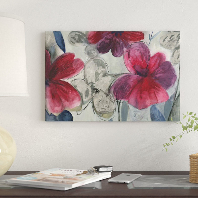 « carthagène floral », impression sur toile, H 8 po x l 12 po x P 0,75 po