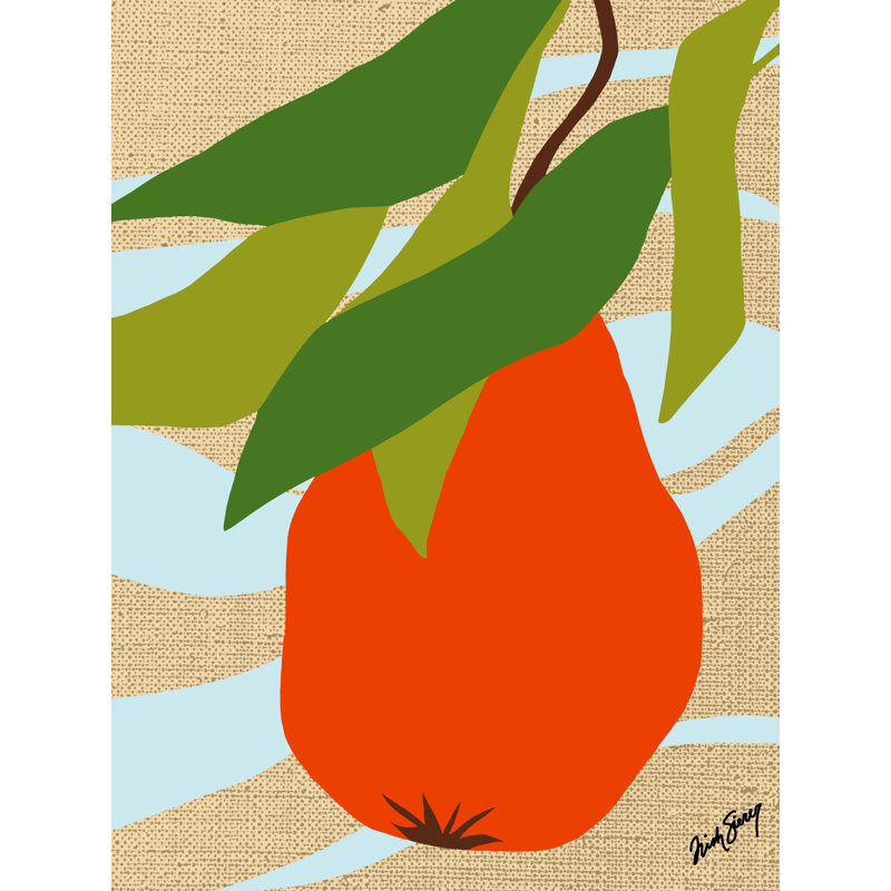 Tomate sur la vigne par Trish Sierer, H 21,2 po x l 17,2 po, Papier avec cadre noir