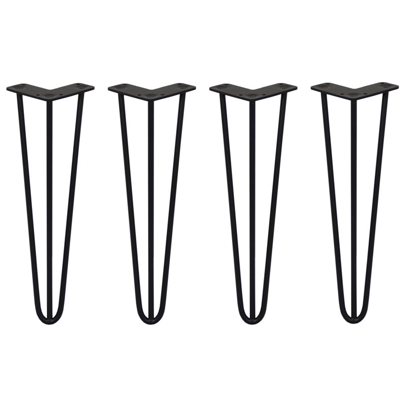Styer Table Leg, 40.64cm H x 11cm W x 8cm D, Black