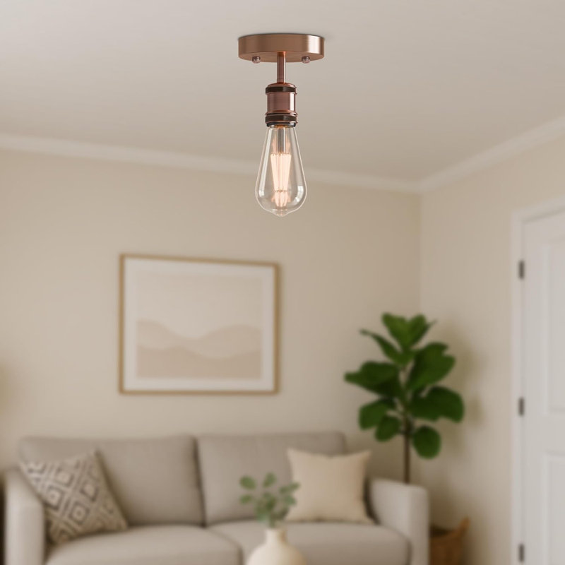 Semi Flush Mount, Copper