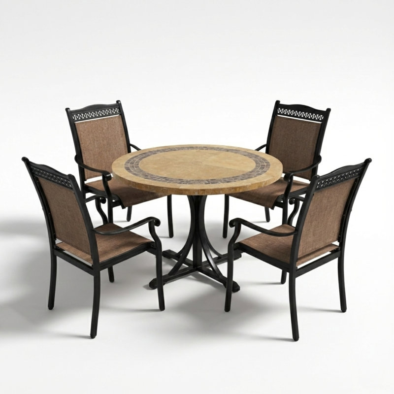 4 - Person Patio Dining Set with ROUND Table