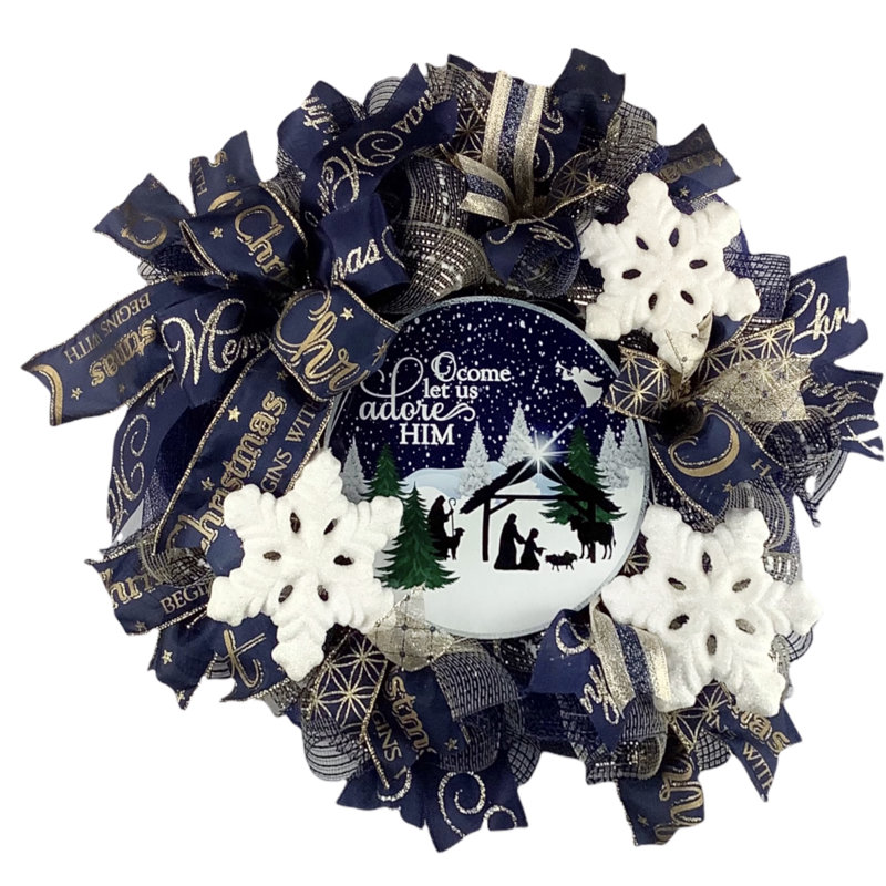Handcrafted Faux 18'' Wreath
