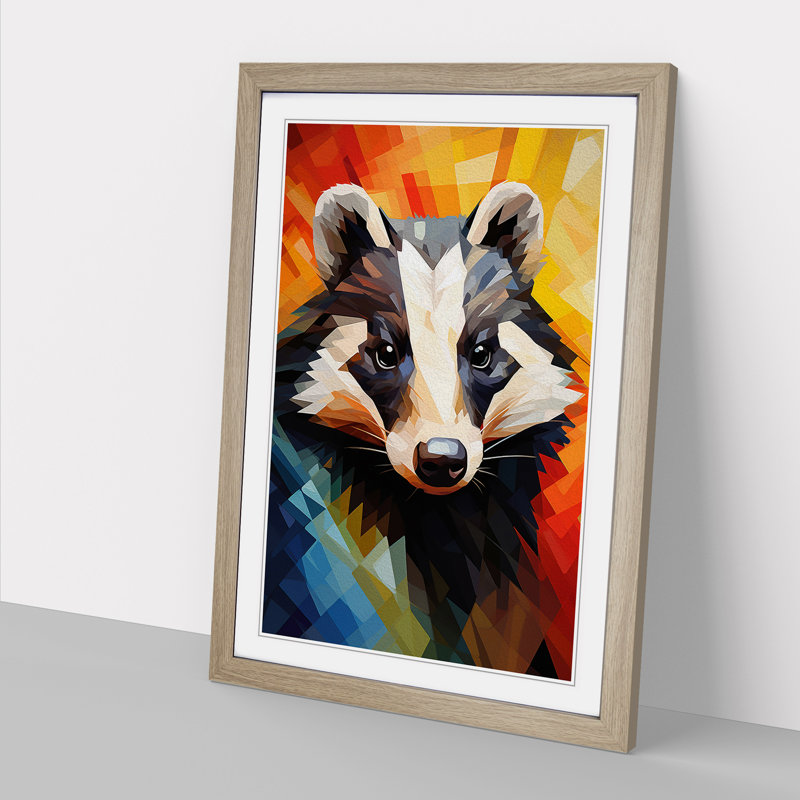 Single Picture Frame Print on Wood, 46cm H x 34cm W, Oak Framed