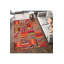 Tapis orange lavable à la machine-119080788