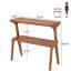 Table d'appoint de style contemporain, table de bout à 2 niveaux, table de bout Farmhouse, table de chevet élégante