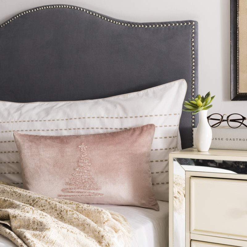  Enchanted Evergreen Lumbar Pillow, Peach
