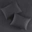 Courtepointe pour lit double / grand noir en microfibre avec rembourrage en coton, conception réversible, 2 taies décoratives, facile à laver à la machine pour différents climats, sans effort-129844886-129844888