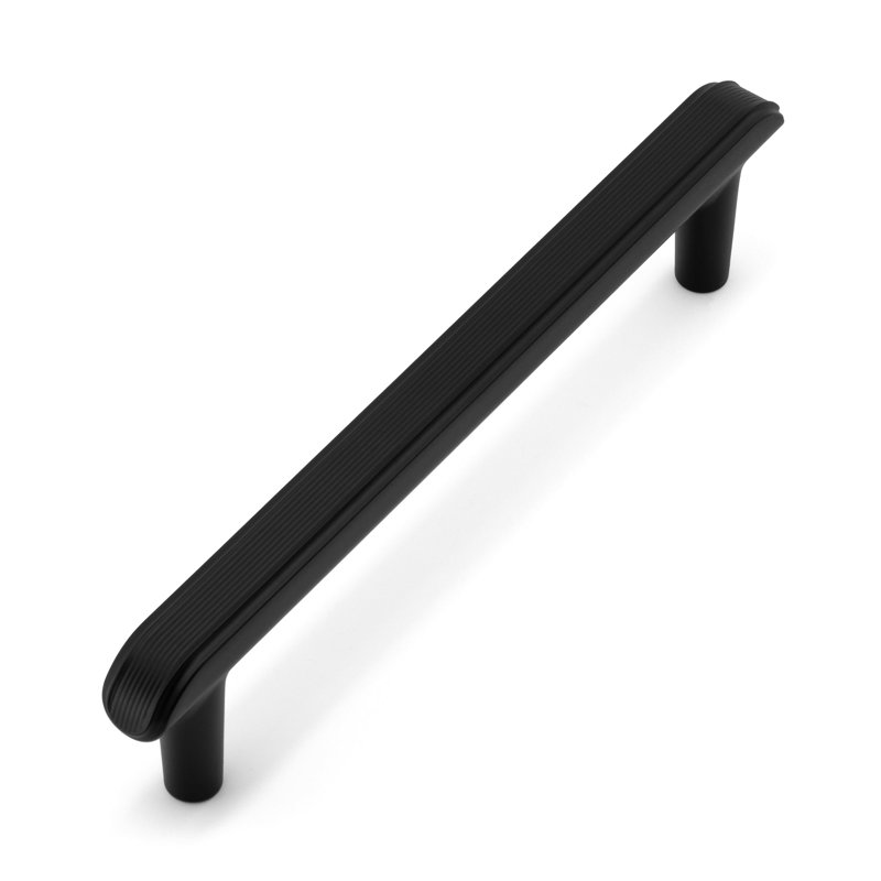 Poignée fantaisie embossée 3 po, Noir satiné, 3"
