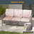 6 Piece Patio Conversation Sofa Set with Table-110097511