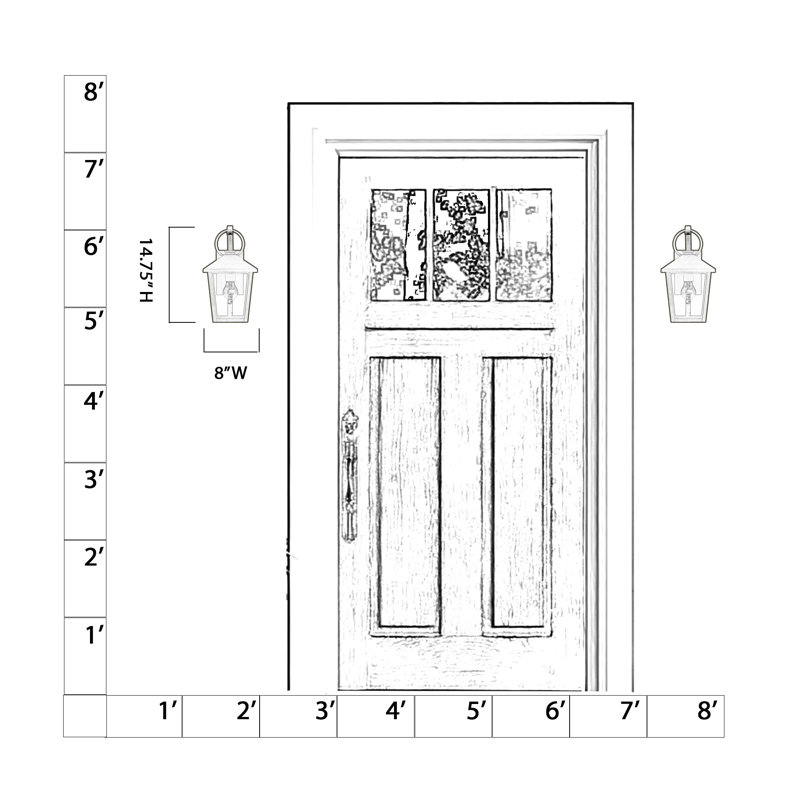 1 LIGHT OUTDOOR WALL SCONCE