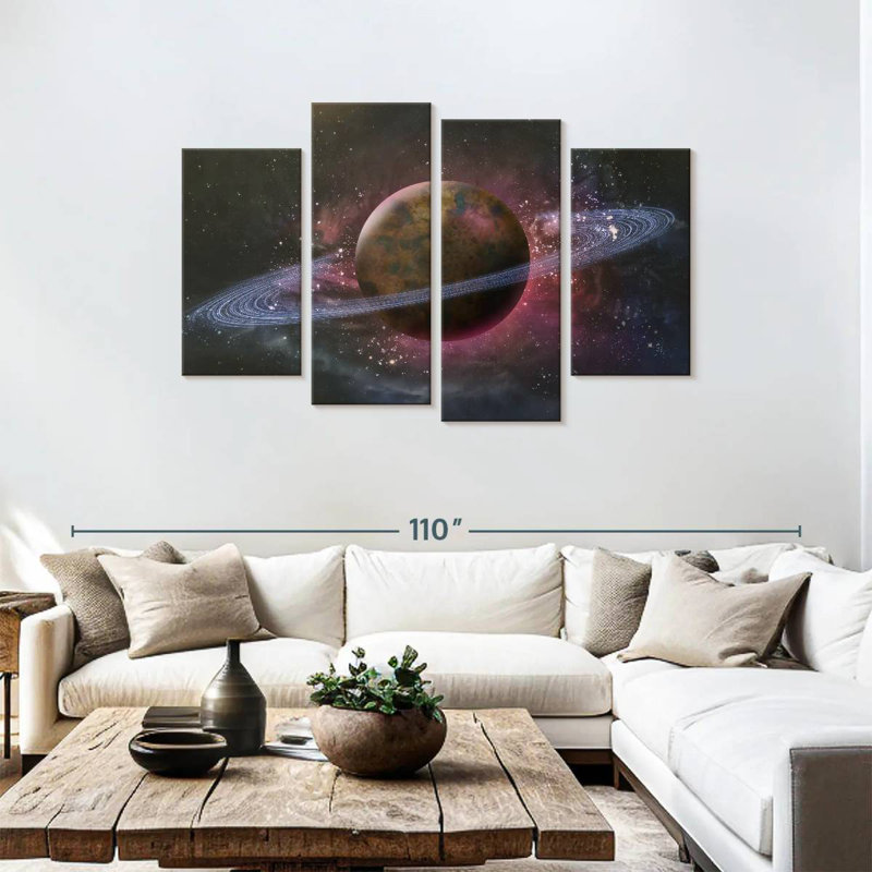 Oberle Saturn Planet, 48" H x 75" W