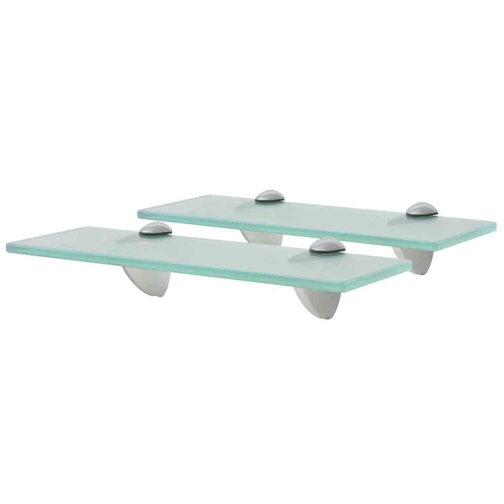2 Piece Glass Floating Shelf