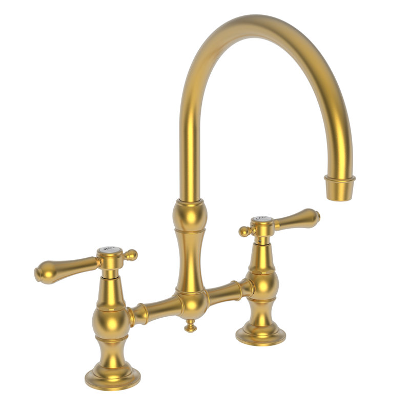 Chesterfield Bridge Faucet, Satin Gold (PVD)