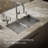 Vault Double Bowl Kitchen Sink with Single Faucet Hole-66209344