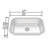 27'' L Single Bowl Stainless Steel Kitchen Sink