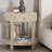 Witkowski Bohemian Woven Natural Grasscloth 1-Drawer Nightstand