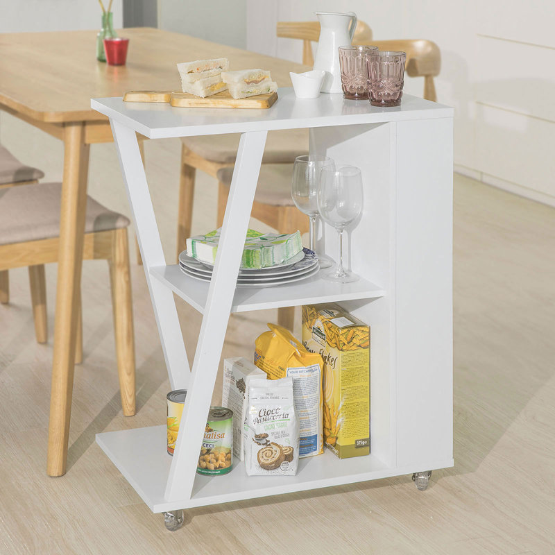 Carollo Wood Bar Cart