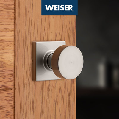 Bouton de porte de passage avec rosette rectangulaire Cambie