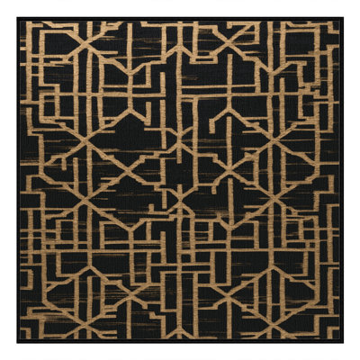 Machine Washable Trellis Gray Area Rug