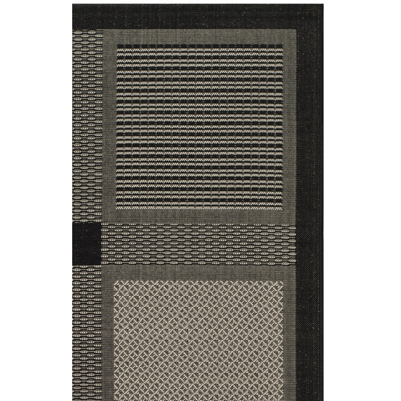 Tapis d'intérieur / extérieur à motif géométrique Dirks Performance, Carré 7 pi 10 po