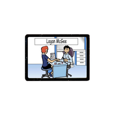 Personalized Manicurist Nail Tech  Male Acrylic Magnet  Great Gift