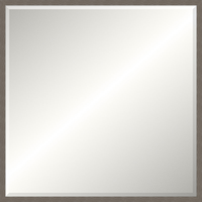 Charcoal Pinebridge Mirror, Square 37.75" x 37.75", Beveled