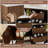 48'' Modern Single Bathroom Vanity with Ceramic Top, Brown Wood Vanity with Ample Storage