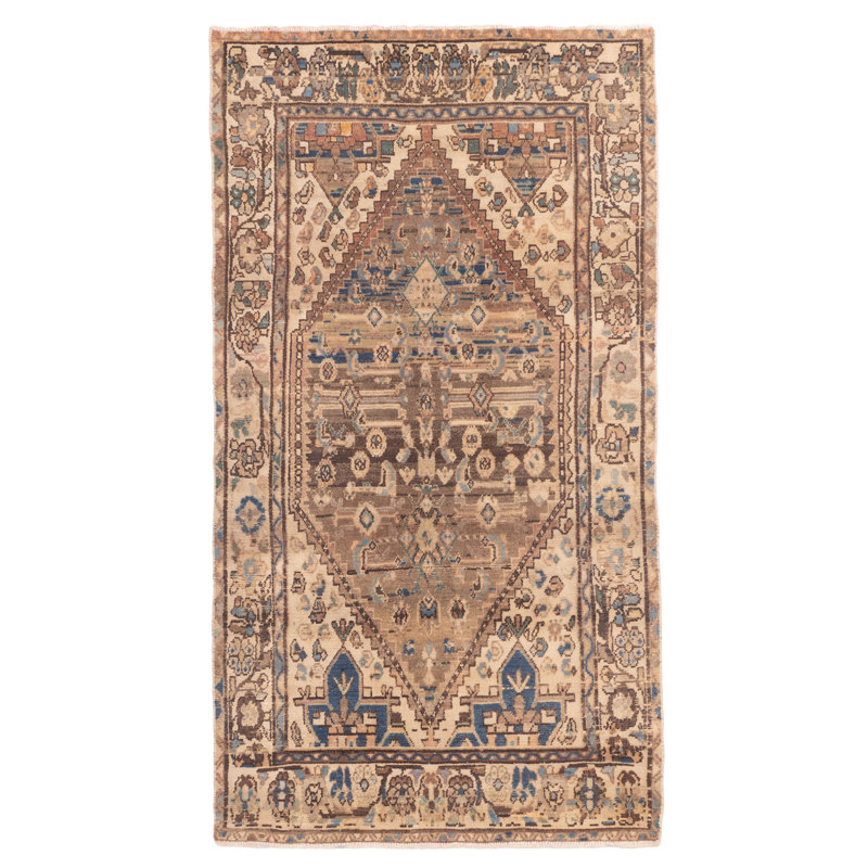 Tapis brun Antalya Vintage 3 pi 8 po x 6 pi 11 po