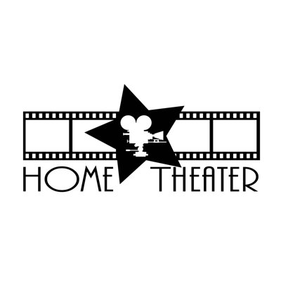 Décalcomanie murale enseigne home theatre