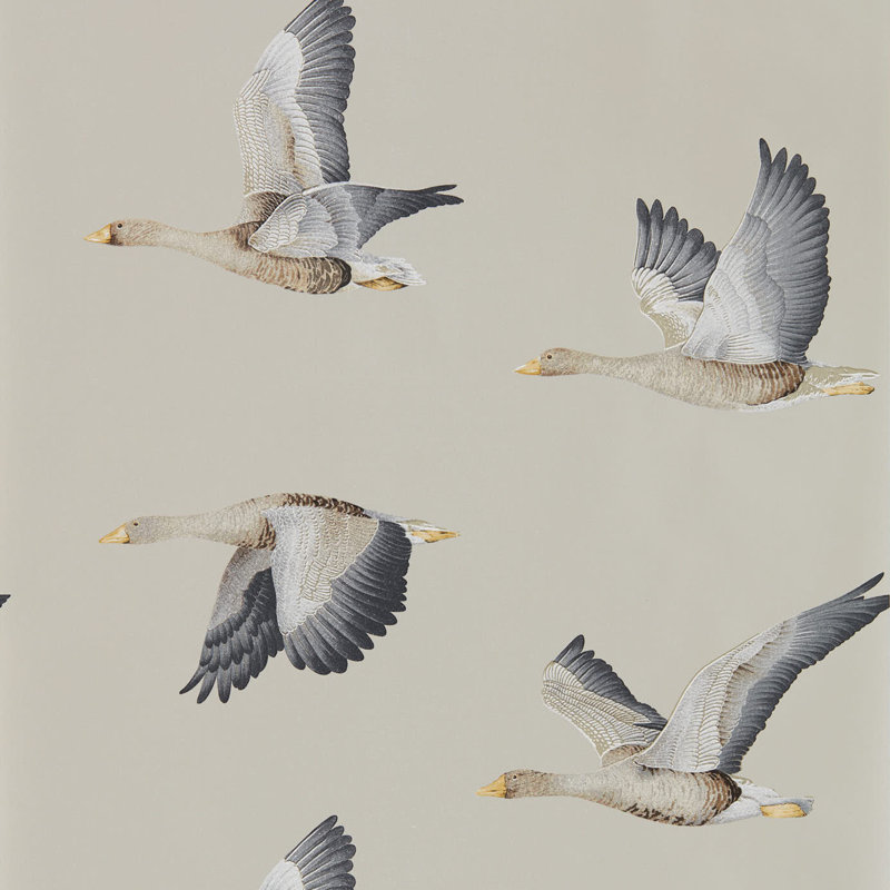 Elysian Geese Wallpaper, Gilver