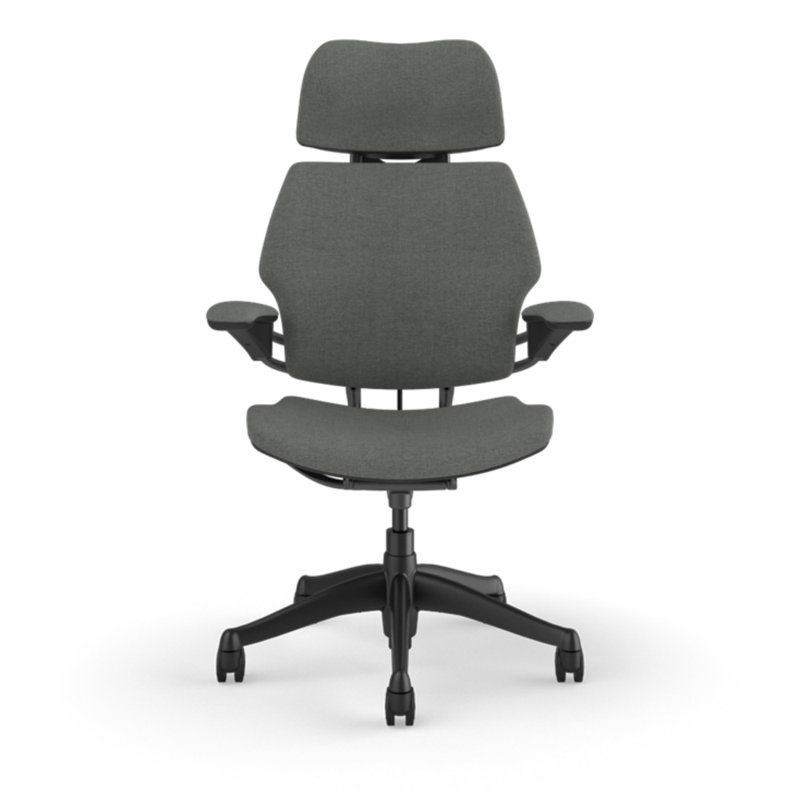 Freedom Headrest Ergonomic Task Chair - Guest, Gray - 14