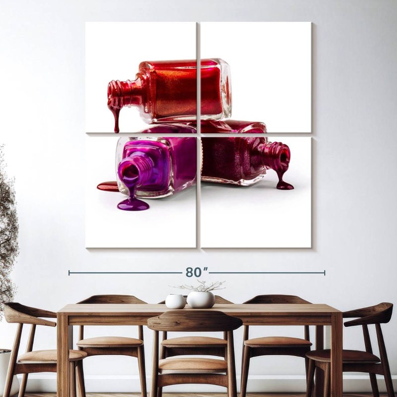 Shuttleworth Spilled Nail Polish, 74" H x 74" W