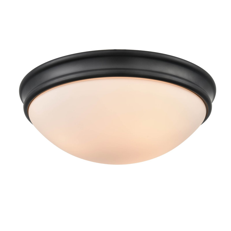 Jefferson Creek Glass Flush Mount, 14"
