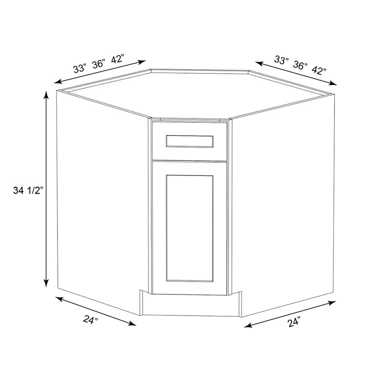 Base en coin Kindwood Eco Shaker prête à assembler, 42