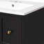 Ensemble de meuble-lavabo mural 24 po pour petit espace, armoire de salle de bain avec lavabo en céramique, 2 tiroirs et 1 porte à fermeture en douceur-140687643