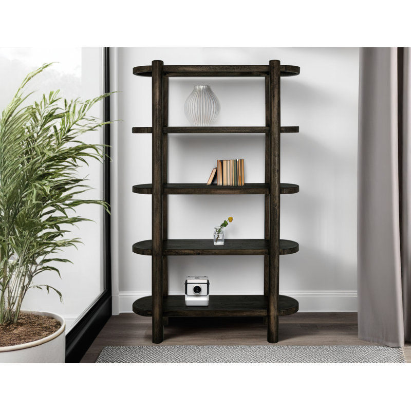 4 Shelves, Bookcase, Black