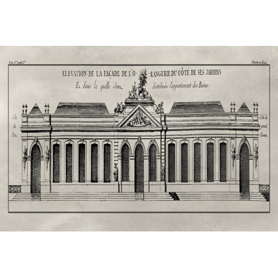 Elevation De La Facade I by Vision Studio - Wrapped Canvas Print