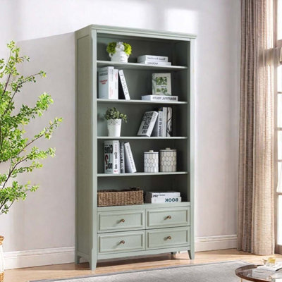 Open Multi-Tier Storage Cabinet Bookcase