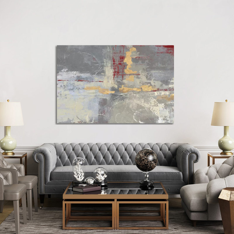 «Missing You Red Crop» par Silvia Vassileva - reproduction d'art, Toile tendue, Pas de tapis, H 40 po x l 60 po x 1,5 po
