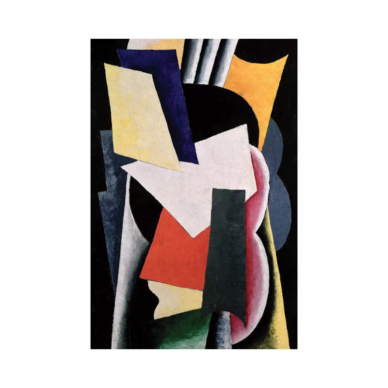 Untitled, 1916 by Lyubov Popova - Wrapped Canvas Painting, 20.32 cm H x 30.48 cm W