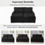 Canapé-lit modulaire convertible avec espace de rangement-118401845
