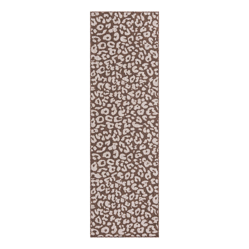 Animal Print Indoor / Outdoor Rug, Runner 2'11" x 10'