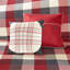Ensemble de courtepointe à chevrons 6 pièces avec coussins 6 Red King / Cal King-131601392-131601394