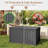 55.56"w 180 Gallon Water Resistant Resin Lockable Deck Box(Black)-122635233