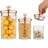 Kitchen Canisters Glass Jar - Set of 3