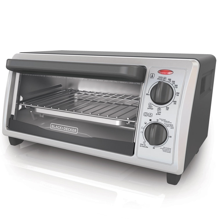 Black+Decker™ 4-Slice Countertop Toaster Oven TO1373SSD, Color